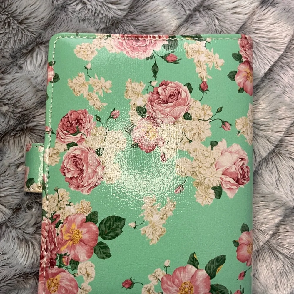 Floral Mint Green Wallet